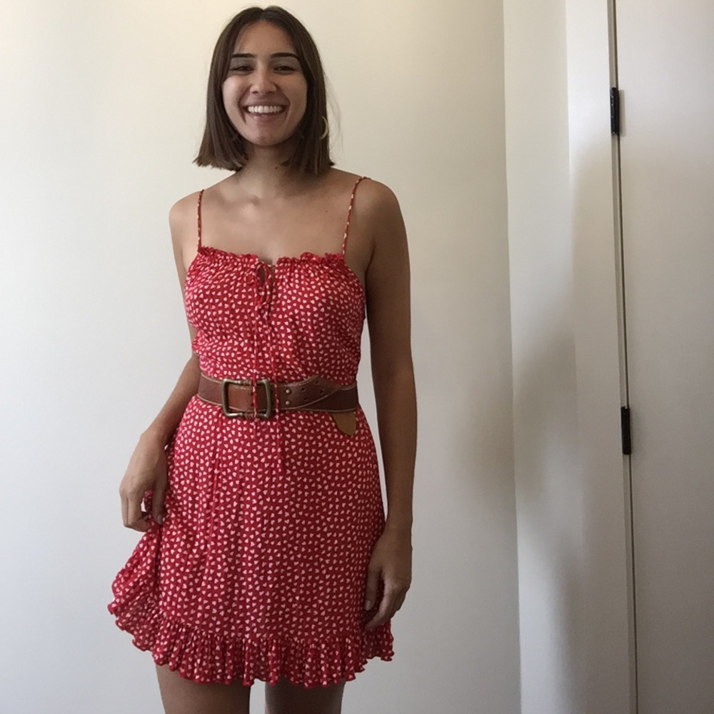 Little red heart dress
